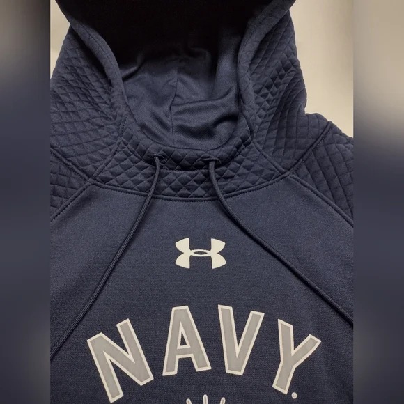 Under Armor Navy Cold Gear Hoodie Men's size.M. NEW!! 🔥 - Picture 2 of 9